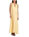 Расклешенное макси-платье Elan, желтый - фото