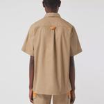 Рубашка женская Burberry, хаки / оранжевый - фото 3