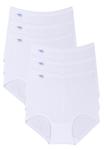 Брюки 6 PACK BASIC + MAXI SLIP Sloggi, белый - фото