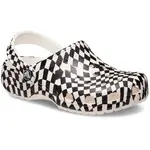 Сабо Crocs Classic Warped Checker, белый - фото