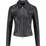 DIESEL Кожаная куртка женская черная - фото 3