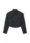 Блуза Calliope Button-down blouse, Ultrablack/Black - фото