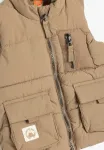 Пуховый жилет с капюшоном Koton, Light Brown - фото 3