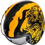 Шлем HJC v31 flame jet, Black/Yellow - фото 4
