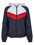 Ветровка Urban Classics, цвет navy/white/fire red - фото