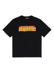 Футболка с логотипом Dsquared2 Kids, черный - фото