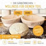 KRUSTENZAUBER Корзина для брожения для выпечки хлеба + нож пекаря - фото 2