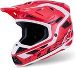 Шлем Alpinestars S-M7 Deed, ECE06/DOT, Red/Black/White Glossy - фото 8