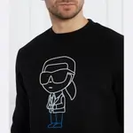 Толстовка обычного кроя Karl Lagerfeld, черный - фото 3