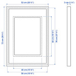 Рамка, имитация березы, 50х70 см, RÖDALM IKEA - фото 6