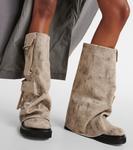 Боевые ботинки Robin из парусины The Attico, Sand Melange - фото 7