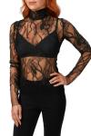 Топ Petra Lace в черном цвете ByVARGA - фото