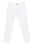 Хлопковые брюки прямого кроя Incotex, белый - фото