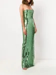 Платье Stargaze с лифом-бандо Galvan London, зеленый - фото 3