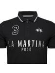 Футболка поло La Martina, черный - фото 3