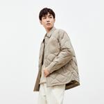 Унисекс пуховик PEACEBIRD MEN, light camel (loose fit) - фото 11