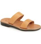 Aviv Rubber Slide In Tan Jerusalem Sandals, Tan - фото