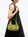 Сумка на плечо с логотипом Ganni, зеленый - фото 2