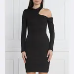 Платье из нермина Hugo, черный - фото