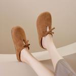 Закрытые тапочки для женщин Yiya, хаки - фото 5