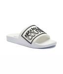 Шлепанцы мужские Versace Jeans Couture с фирменным принтом, белый - фото