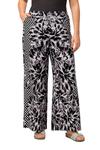 Тканевые брюки Ulla Popken Wide leg Pants, цвет light grey/black - фото 2