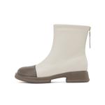 Женские полусапожки AOKANG на каблуке 3,5 см, цвет экрю - фото 7