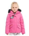 Детская парка с утепленным капюшоном Rokka&Rolla, розовый - фото
