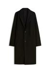 Пальто Bershka Classic coat, Black - фото 5