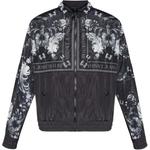 VERSACE JEANS COUTURE Барокко принт куртка на молнии, Black - фото