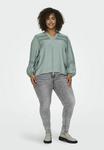 Блуза CARCORY ONLY Carmakoma, цвет Mottled Light Green - фото 2