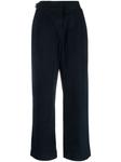 A.P.C. широкие брюки со складками, синий - фото