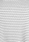 Топ Zizzi GESTREIFTE MIT WELLIGEN KANTEN, White W. Black Strip/White - фото 6