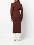 Платье миди Jadé с наружным швом DESTREE, коричневый - фото 4