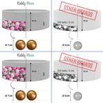KiddyMoon Мячи пластиковые 7см медь 300 Игрушечный набор шариков - фото 6