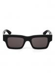 Alexander McQueen Eyewear square-frame солнцезащитные очки, черный - фото