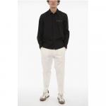 Черная хлопковая рубашка Neil Barrett, Black - фото 4