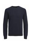 Джемпер JJEGLOBE KNIT CREW NECK Jack & Jones, синий деним - фото