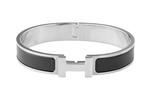 HERMES Браслет Palladium Plated Bangles Unisex Matte Black - фото 5