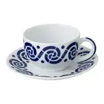 Чашка для завтрака Espiroide Sargadelos с блюдцем, синий - фото