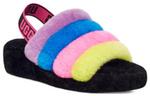 Сандалии fluff yeah slide 'black taffy pink multi' Ugg, черный - фото 4