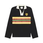 Топ Nicholas Daley Striped Rugby, Black - фото