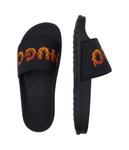 Шлепанцы мужские Hugo с логотипом бренда, черный - фото 4