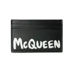 Кожаный кардхолдер мужской черный Alexander McQueen - фото 2