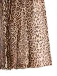 Юбка с леопардовым принтом Roberto Cavalli Junior, коричневый - фото 3