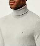 Водолазка из пима Regular fit Tommy Hilfiger, серый - фото 4