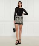 Боди Elisabetta Franchi с ребристыми рукавами, черный - фото 3