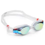 Зеркальные плавательные очки Vesi TYR, Gold/White - фото