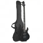 Электрогитара Glarry Burning Fire бас - черная - фото