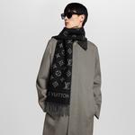 Шарф с монограммой Louis Vuitton, черный - фото 5